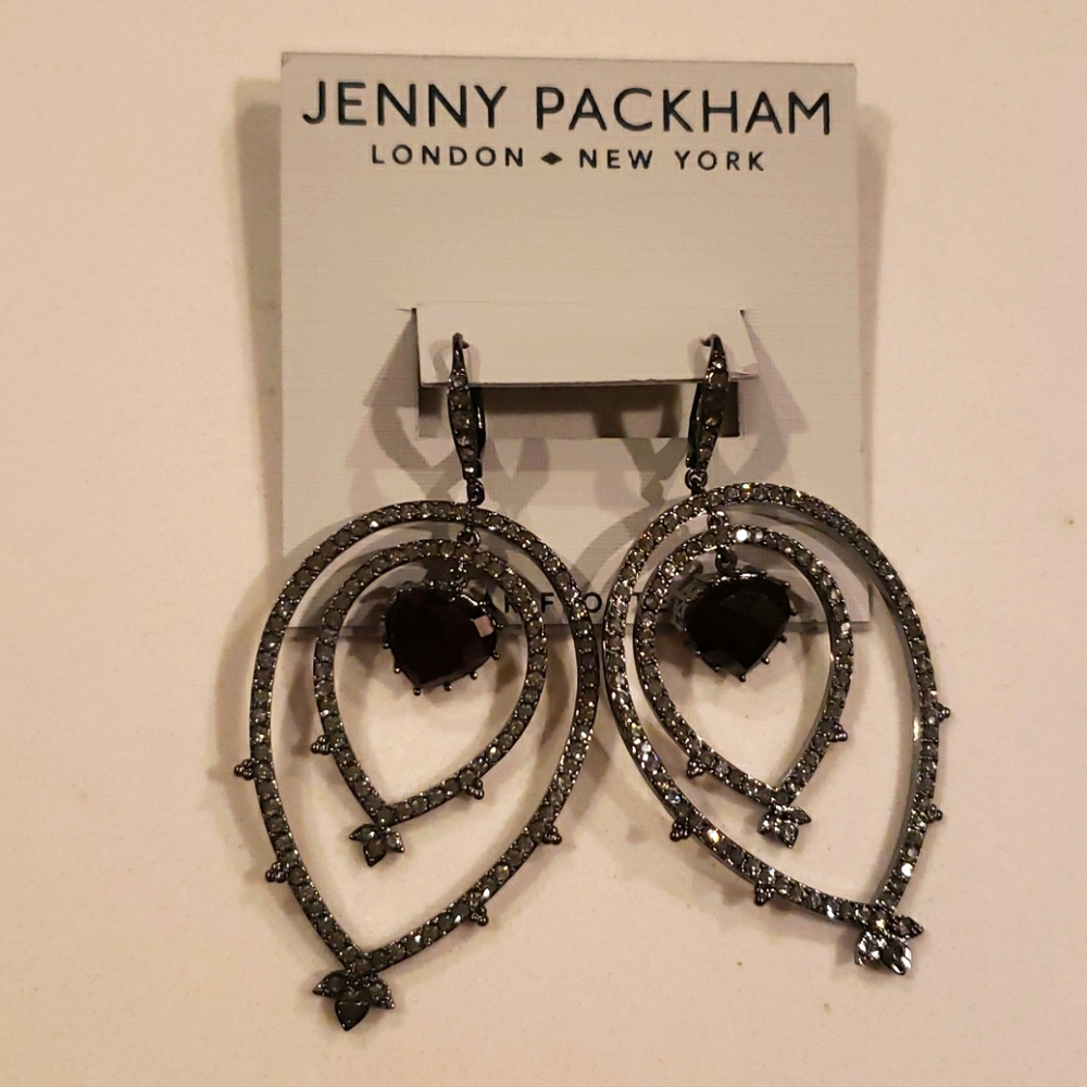 GORGEOUS!  NEW! Jenny Packham drama earrings